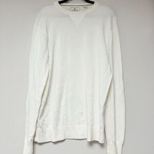 Southern Pines Men's White Sweater Size M